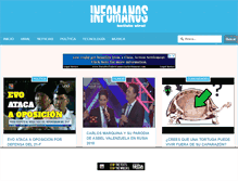 Tablet Screenshot of infomanos.com